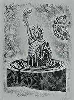 Shepard Fairey (OBEY) (1970) - Sinking Liberty Stencil