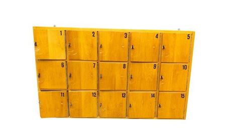 Commode - Bois - Design industriel en Italie, Antiek en Kunst, Antiek | Wandborden en Tegels