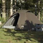 vidaXL Koepeltent 3-persoons waterdicht bruin, Verzenden, Nieuw