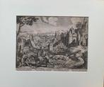Johann Sadeler I (1550-1600) - Paesaggio con lemblema del, Antiek en Kunst