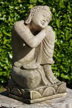 Statua Buddha Inginocchiato in Pietra Naturale – Scultura