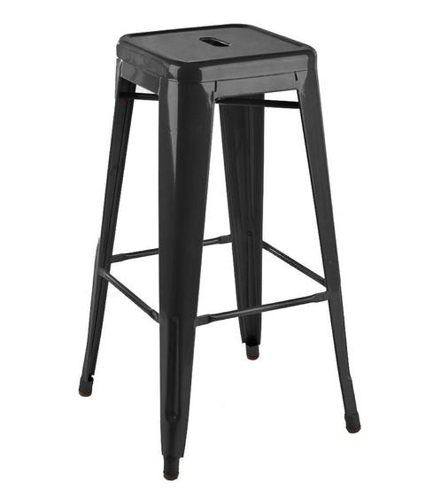 Barkruk Tolix style barkruk 77cm glanzend zwart, Huis en Inrichting, Barkrukken, Nieuw, Verzenden