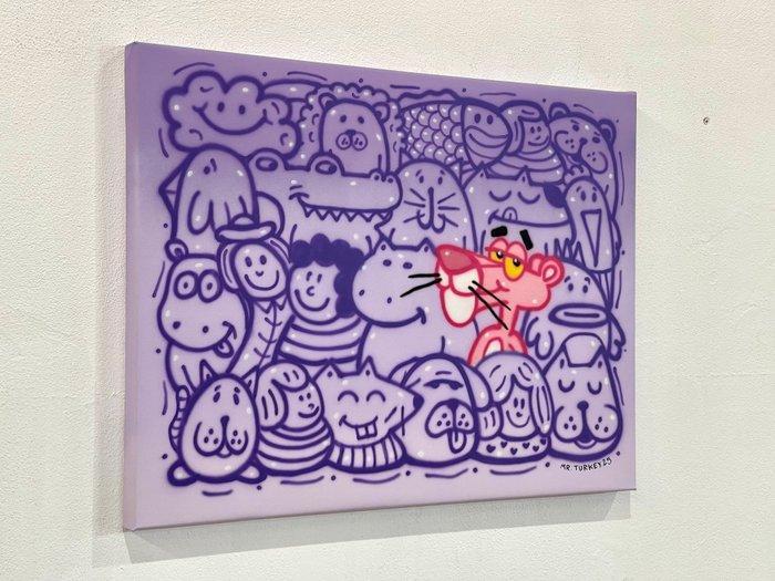 Mr Turkey - Pink Panther meets Mr Turkey - NO Reserve, Antiek en Kunst, Kunst | Schilderijen | Modern