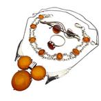 Zonder Minimumprijs - 3-delige sieradenset Zilver, Handtassen en Accessoires, Antieke sieraden