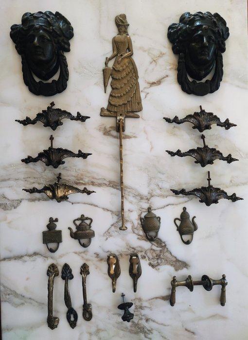 Vintage Deurklink (20) - Rond 1900 - Vintage deurknoppen, Antiek en Kunst, Antiek | Overige Antiek