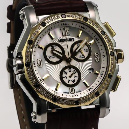 Mercury - Swiss Chronograph - ME1075-SGL-S-7 - Zonder, Handtassen en Accessoires, Horloges | Heren