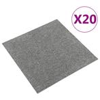 vidaXL Tapijttegels 20 st 5 m² 50x50 cm grijs, Doe-het-zelf en Bouw, Verzenden, Nieuw