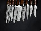 Keukenmes - Kitchen knife set - Leren tas inbegrepen -, Antiek en Kunst