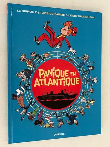 Spirou et Fantasio - Panique en Atlantique + dédicace - C - beschikbaar voor biedingen