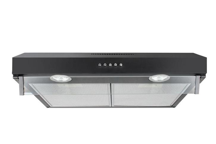 Afzuigkap - onderbouw - zwart – 3 standen – 280 m³/u, Elektronische apparatuur, Afzuigkappen, Nieuw, Ophalen of Verzenden