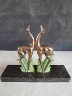 Serre-livres (2) - Marbre, Régule - Serre livres art deco, Antiquités & Art