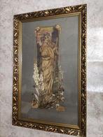 Elisabeth Sonrel - Broderie - 80 cm - 50 cm - Fleurs des, Antiek en Kunst