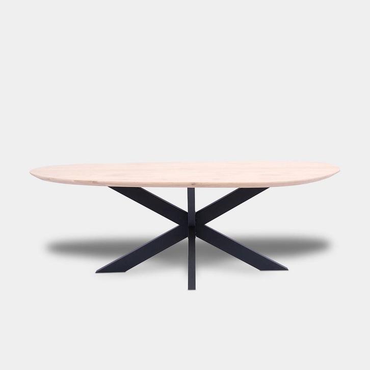 Tafel organisch eikenhout  Matrix  300x125, Huis en Inrichting, Tafels | Eettafels