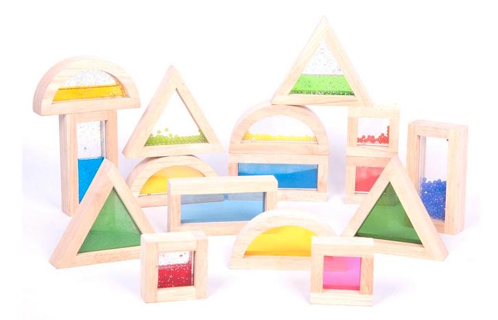 Commotion Sensorische regenboog blokken set, Kinderen en Baby's, Speelgoed | Educatief en Creatief, Nieuw, Ophalen of Verzenden