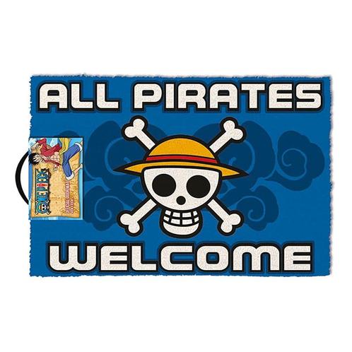 One Piece Deurmat All Pirates Welcome 60 x 40 cm, Collections, Cinéma & Télévision, Enlèvement ou Envoi