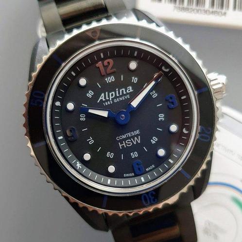 Alpina - Comtesse Horological Smartwatch Lady - AL-281BS3V6B, Handtassen en Accessoires, Horloges | Heren
