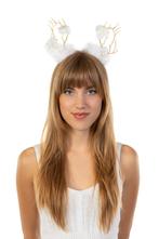 Haarband Rendier Lampjes Wit Diadeem Ree Eland Lichtjes Rudo, Ophalen of Verzenden, Nieuw