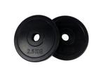 Veiling - Tunturi Halterschijven - 2x 2,50 kg - 30mm - Rubbe, Sport en Fitness, Fitnessmaterialen, Nieuw