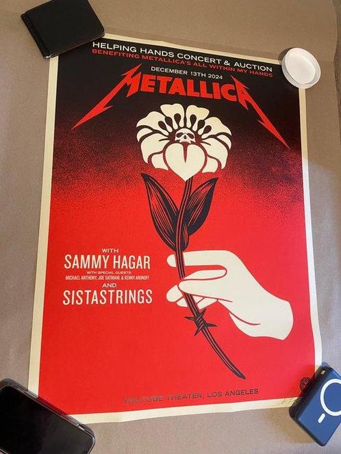 Shepard Fairey (OBEY) - Metallica Helping Hands - LA 2024 ed, Antiek en Kunst, Kunst | Tekeningen en Fotografie