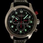 Landeron Carbone Swiss Mouvement - Homme - 2020 et après, Handtassen en Accessoires, Horloges | Heren, Nieuw