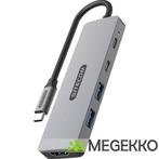Sitecom 5 in 1 USB-C Power Delivery Multiport Adapter, Computers en Software, Verzenden, Nieuw