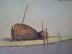 Leo Jordaens (1944-2000) - Boot op strand