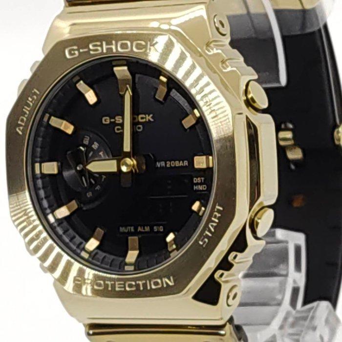 Casio - G-SHOCK GM-2100 Series Gold Metal Bezel, Bijoux, Sacs & Beauté, Montres | Hommes