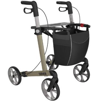 Rehasense Server lichtgewicht rollator STANDARD - Champagne, Divers, Ophalen of Verzenden