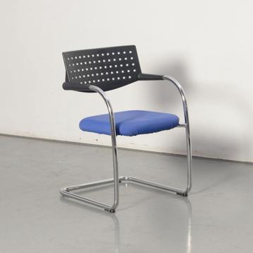 Vitra vergaderstoel, paars, sledeframe, Huis en Inrichting, Stoelen, Ophalen of Verzenden, Gebruikt
