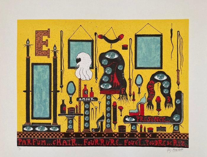 Guy Harloff (1933-1991) - Le Boudoir de Wanda 1974 Suite, Antiquités & Art, Antiquités | Autres Antiquités