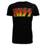 KISS Classic Logo Band T-Shirt Zwart - Officiële Merchandise