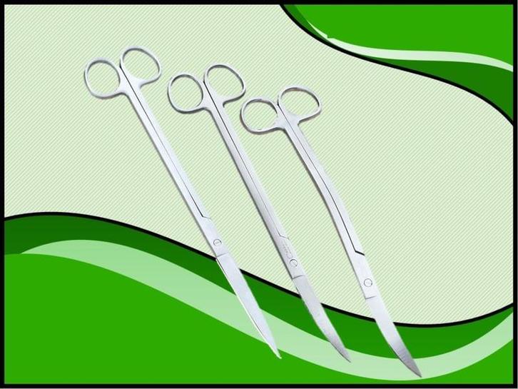 Osaka RVS Aquascape Plantenschaar 22CM Gebogen punt, Dieren en Toebehoren, Vissen | Aquaria en Toebehoren, Nieuw, Verzenden