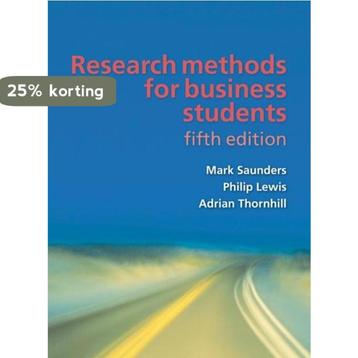 Research Methods for Business Students 9780273716860, Verzenden, N.K. Saunders Mark