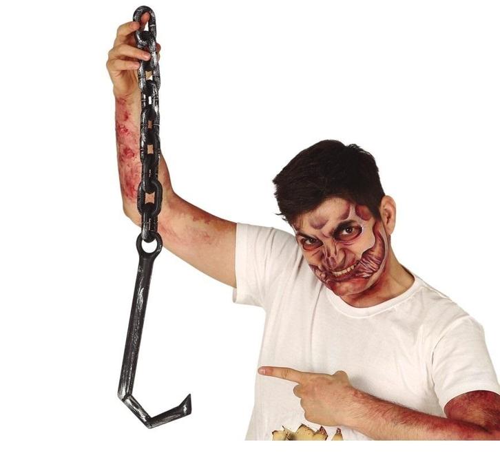 Halloween Geketende Haak 70cm, Hobby en Vrije tijd, Feestartikelen, Nieuw, Verzenden