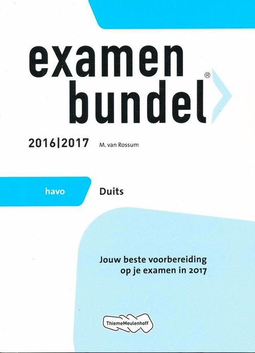 Examenbundel Havo Duits 2016/2017, Livres, Livres scolaires, Envoi