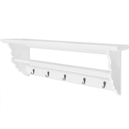 vidaXL Kapstok barokstijl MDF wit, Huis en Inrichting, Woonaccessoires | Kapstokken, Nieuw, Verzenden