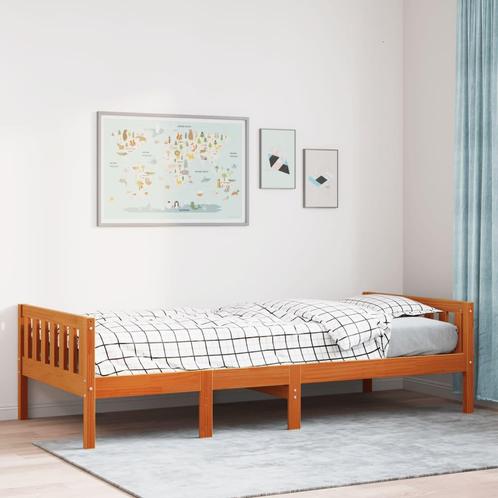 vidaXL Kinderbed zonder matras massief grenenhout wasbruin, Huis en Inrichting, Slaapkamer | Bedden, Nieuw, Verzenden