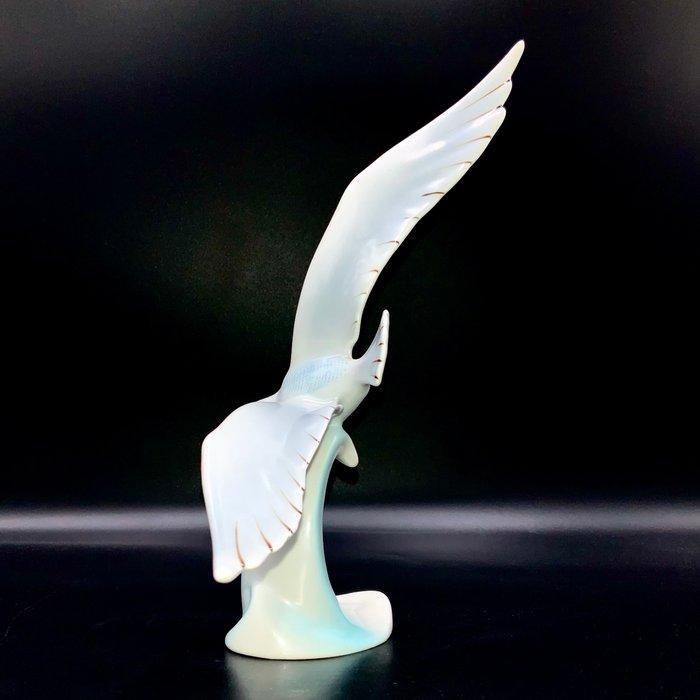 Hollóháza, Hungary - Flying Seagull (22,5 cm) - Mid 20th, Antiek en Kunst, Antiek | Glaswerk en Kristal