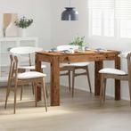 vidaXL Eettafel 120x60x76 cm bewerkt hout oud houtkleurig, Huis en Inrichting, Tafels | Eettafels, Verzenden, Nieuw