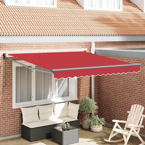vidaXL Zonnescherm Rood 3 x 2,5 m Polyester en metaal, Tuin en Terras, Zonneschermen, Nieuw, Verzenden