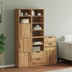 vidaXL Bijzetkasten 5 st ODDA 40x24x79 cm massief, Verzenden, Nieuw
