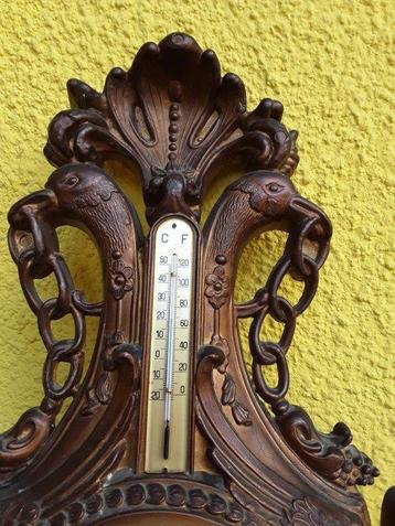Klok - Art Nouveau Brons, Hout - 1930-1940 - Horloge met