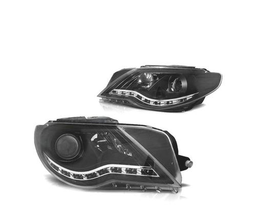 PHARES POUR VOLKSWAGEN VW PASSAT CC 08-12 DAYLIGHT FOND NOIR, Auto-onderdelen, Verlichting, Verzenden