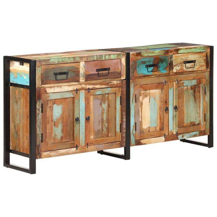 vidaXL Dressoir 172x35x80 cm massief gerecycled hout, Huis en Inrichting, Kasten | Dressoirs, Nieuw, Verzenden