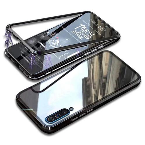 Samsung Galaxy A10 Magnetisch 360° Hoesje met Tempered Glass, Télécoms, Téléphonie mobile | Housses, Coques & Façades | Samsung