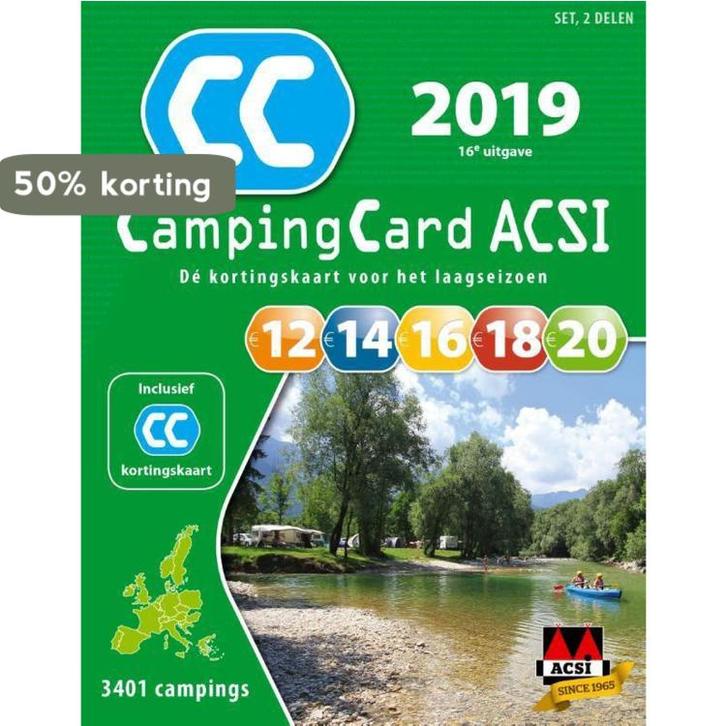 ACSI CampingCard set / 2019 / ACSI Campinggids 9789492023674, Livres, Guides touristiques, Envoi
