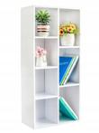Boekenkast - Vakkenkast - wit - 7 schappen - 50x24x106 cm