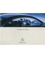 2003 MERCEDES BENZ CLK KLASSE INSTRUCTIEBOEKJE ENGELS