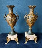 Cassolette (2) - Marbre, Régule - Leeuwenkop & guirlandes