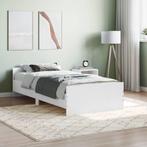 vidaXL Cadre de lit blanc 100x200 cm bois dingénierie, Verzenden